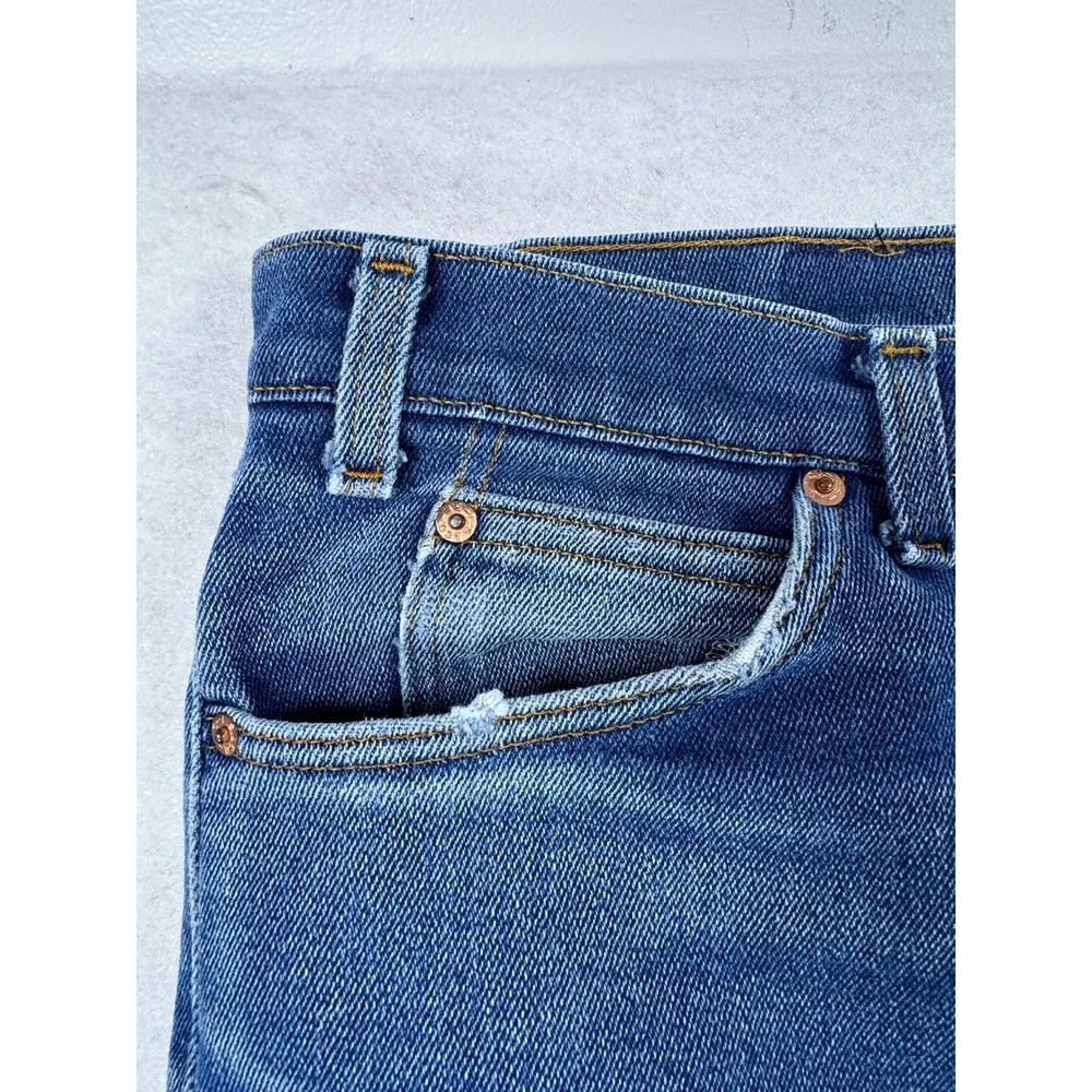 Vintage Levis 517 Orange Tab Jeans Mens 38x30 Blue Bootcut USA Made Distressed